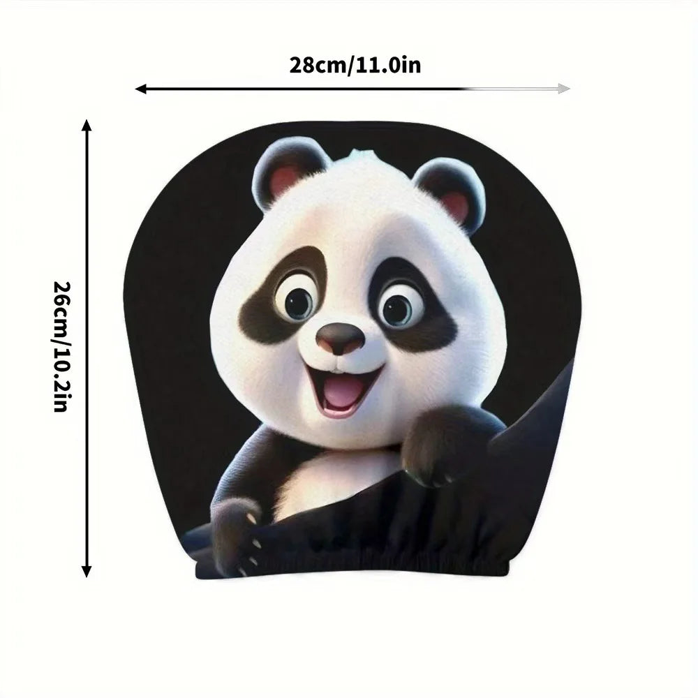 2pc Halloween Face Printed Car Pillowcase Soft Comfortable Decorative Washable Polyester Fabric Cushion Cover Auto Seat Headrest