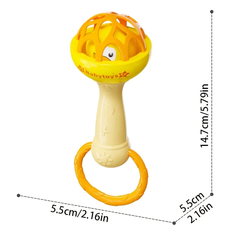3/1pcs Toddler Double-headed Hand Rattles Soothing Hand Grip Rattles Toys Baby Rattle Baby Nibbling Toys Baby Toys Inflat Hammer